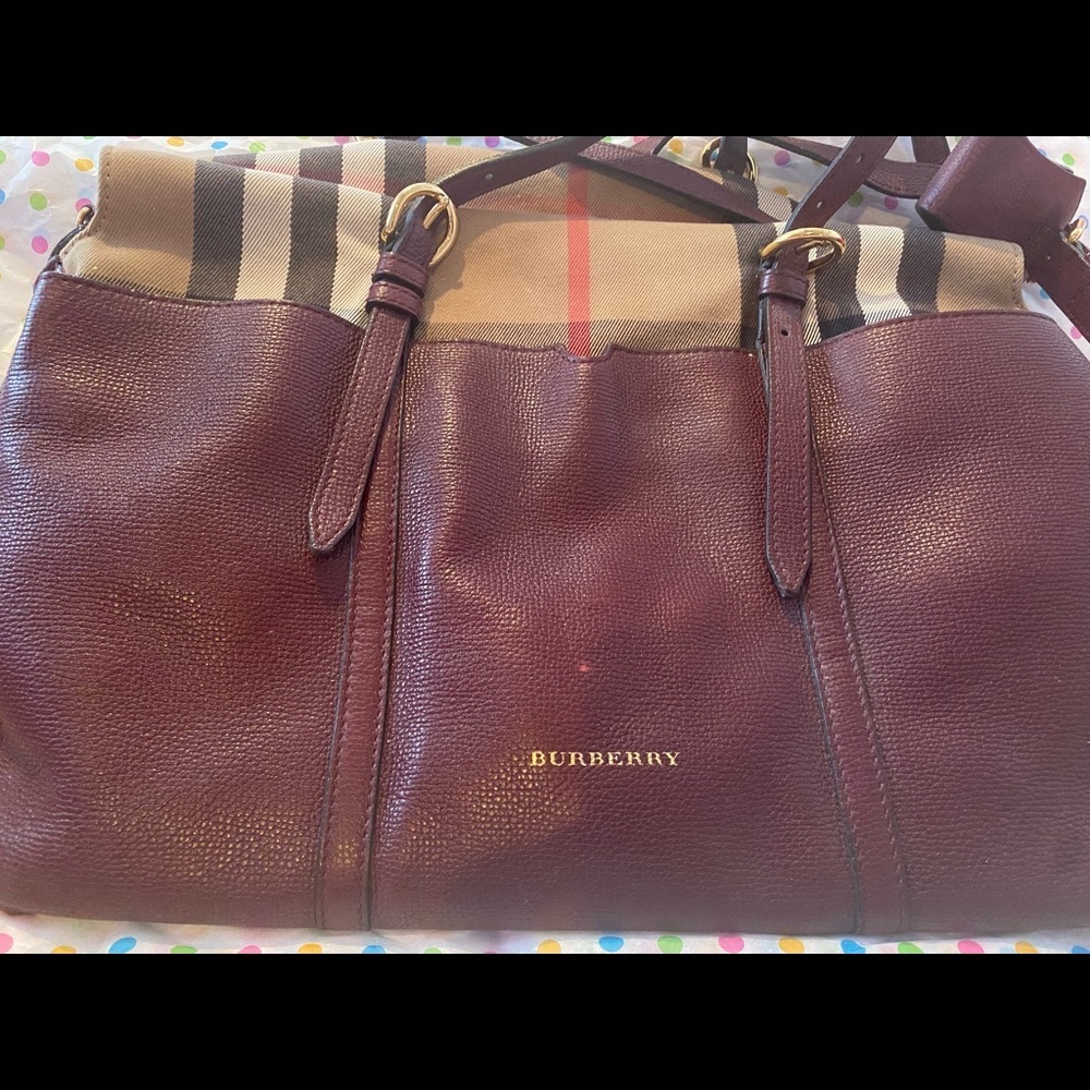 Authentic Burberry diaper bag